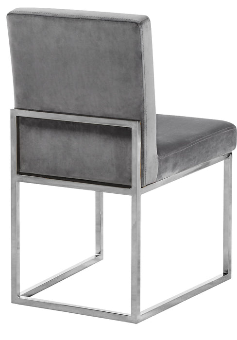 Giselle Grey Velvet Dining Chair