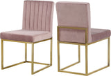 Giselle Pink Velvet Dining Chair