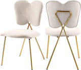 Angel Cream Velvet Dining Chair