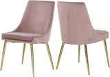 Karina Pink Velvet Dining Chair