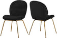 Paris Black Velvet Dining Chair image