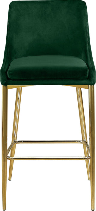 Karina Green Velvet Stool