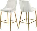 Karina Cream Velvet Stool