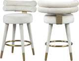 Fitzroy Cream Velvet Counter Stool