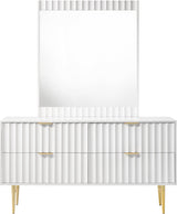 Modernist White Gloss Dresser