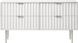Modernist White Gloss Dresser