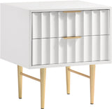 Modernist White Gloss Night Stand
