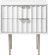 Modernist White Gloss Night Stand
