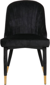 Belle Black Velvet Dining Chair