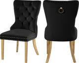 Carmen Black Velvet Dining Chairs (2)