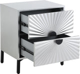 Glitz Antique Silver Side Table