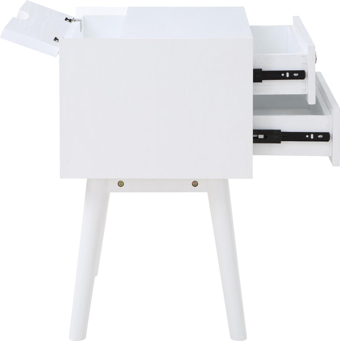 Teddy White Night Stand