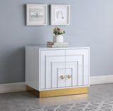 Cosmopolitan White Lacquer Side Table