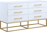 Maxine White / Gold Dresser