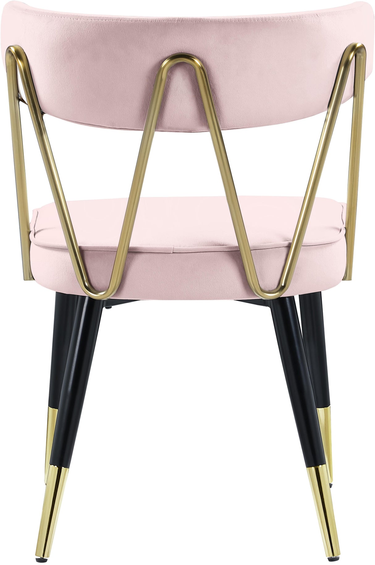 Rheingold Pink Velvet Dining Chair