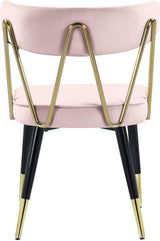 Rheingold Pink Velvet Dining Chair