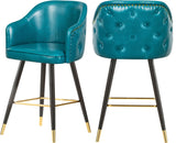 Barbosa Blue Faux Leather Counter/Bar Stool