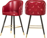 Barbosa Red Faux Leather Counter/Bar Stool