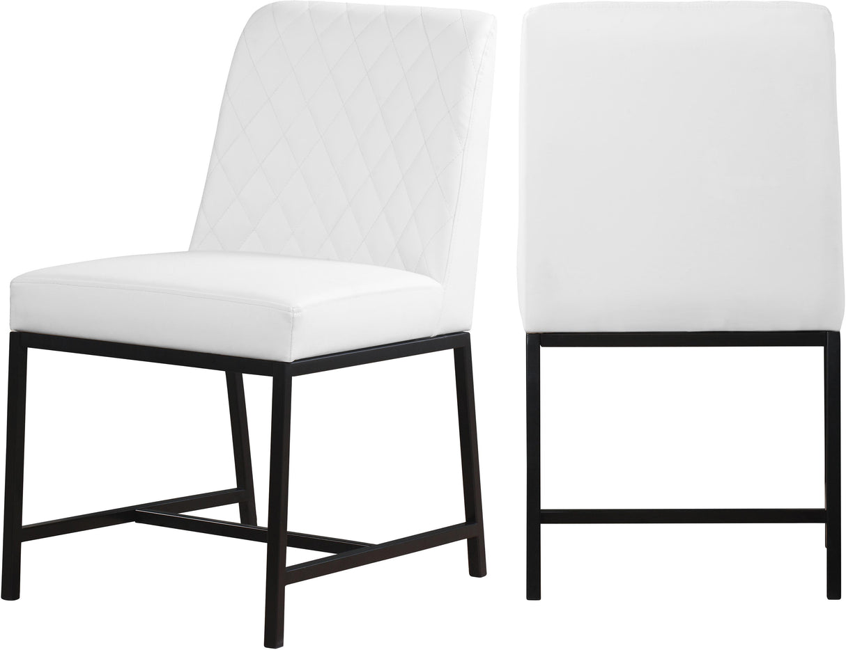 Bryce White Faux Leather Dining Chair
