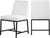 Bryce White Faux Leather Dining Chair