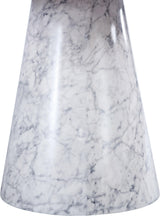 Omni White Faux Marble Dining Table