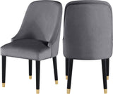 Omni Grey Velvet Dining Chair