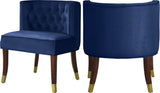 Perry Navy Velvet Dining Chair