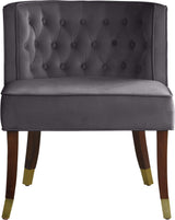 Perry Grey Velvet Dining Chair
