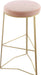 Tres Pink Velvet Bar Stool image