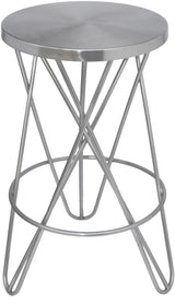 Mercury Silver Counter Stool