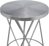 Mercury Silver Counter Stool
