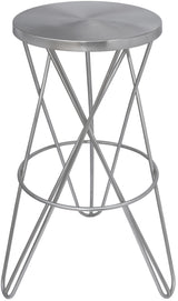 Mercury Silver Bar Stool