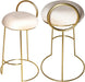 Ring Cream Velvet Counter Stool image