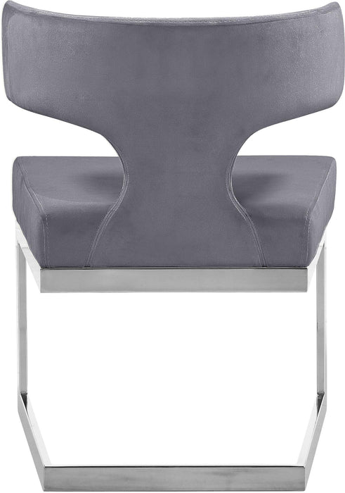 Alexandra Grey Velvet Dining Chair