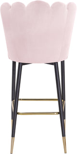 Lily Pink Velvet Stool