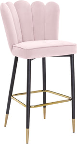Lily Pink Velvet Stool