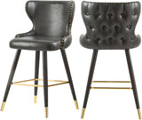 Hendrix Grey Faux Leather Counter/Bar Stool