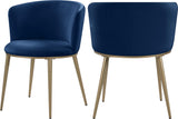 Skylar Navy Velvet Dining Chair