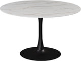 Tulip Matte Black Dining Table