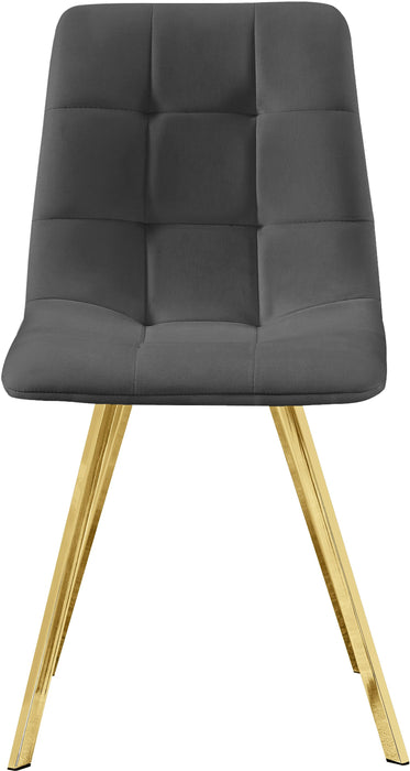 Annie Grey Velvet Dining Chair