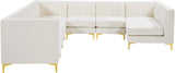 Alina Cream Velvet Modular Sectional