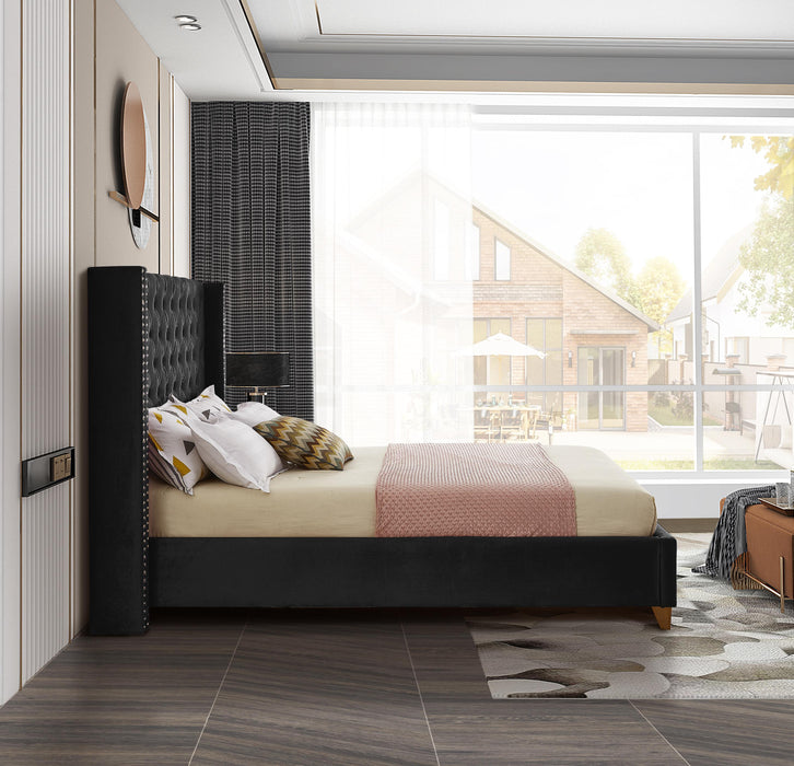 Barolo Black Velvet Full Bed