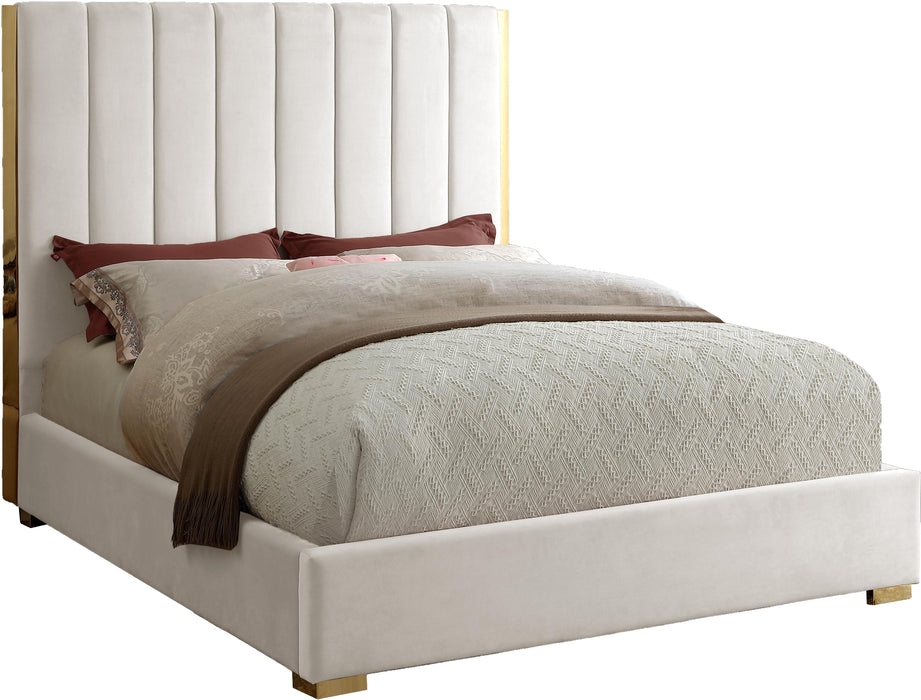 Becca Cream Velvet King Bed image