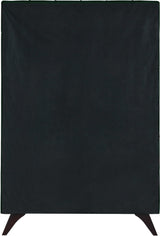 Elly Green Velvet Twin Bed