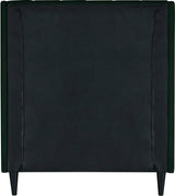 Eva Green Velvet Twin Bed