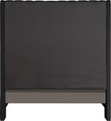 Fritz Black Velvet Queen Bed