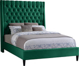 Fritz Green Velvet Queen Bed