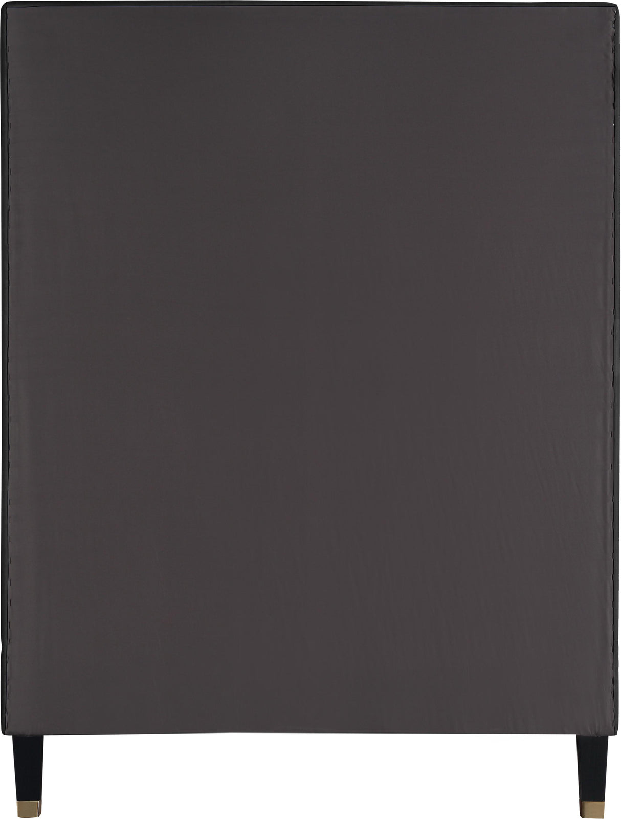 Harlie Black Velvet Twin Bed