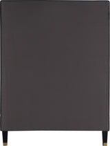 Harlie Black Velvet Twin Bed