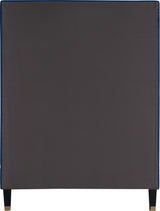Harlie Navy Velvet Twin Bed